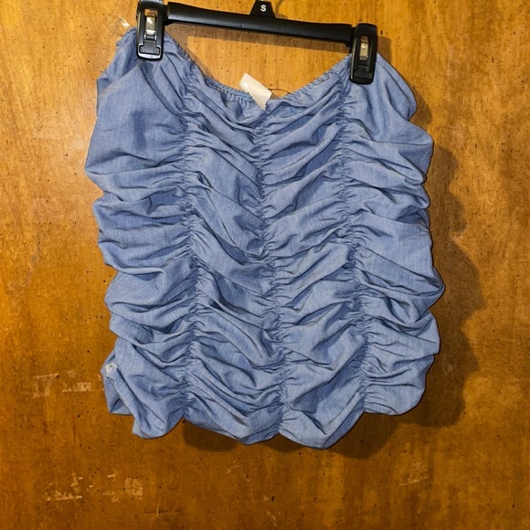 Akira Blue Jean Skirt - Picture 1 of 7